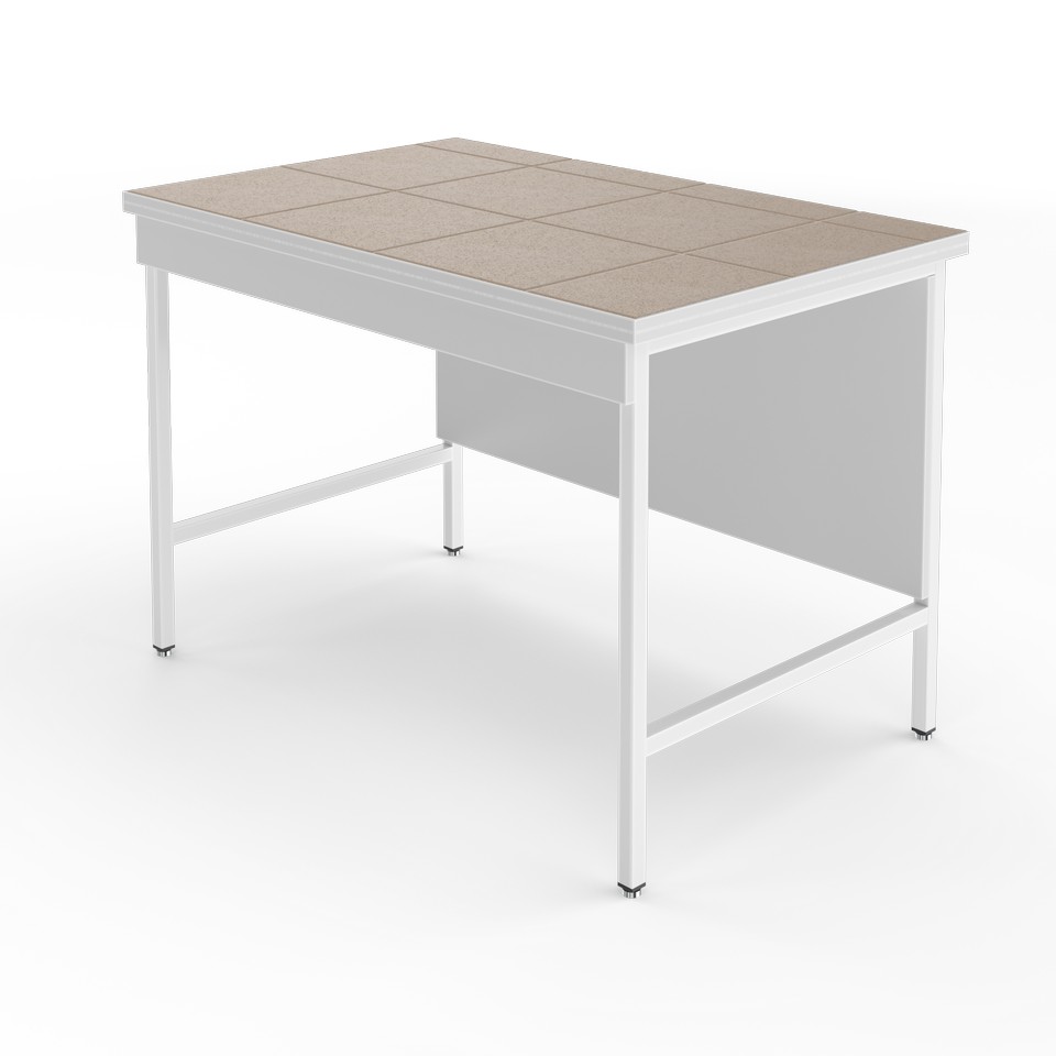 Лабораторный стол со столешницей из керамогранитной плитки НВ-1200 ЛКн