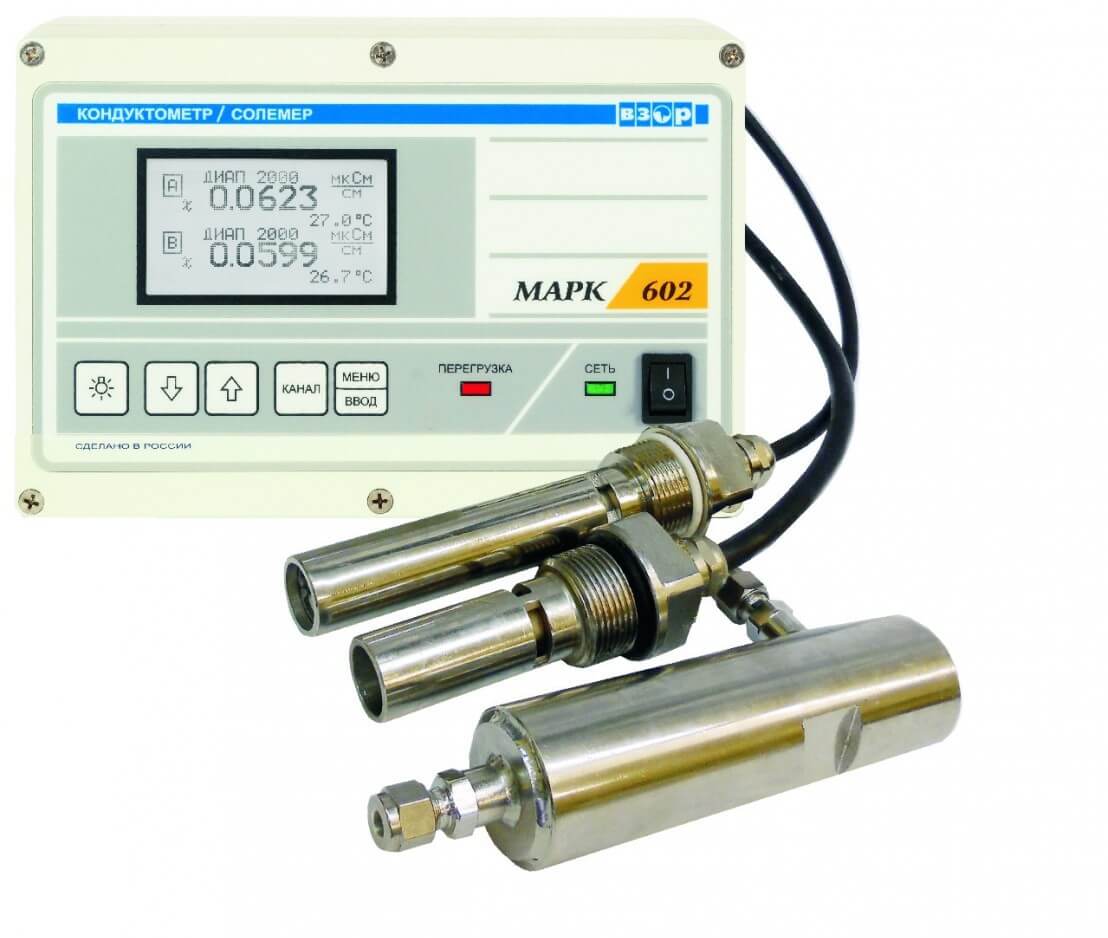 Кондуктометр-солемер МАРК-602Т с блоком датчика ДП-003Т