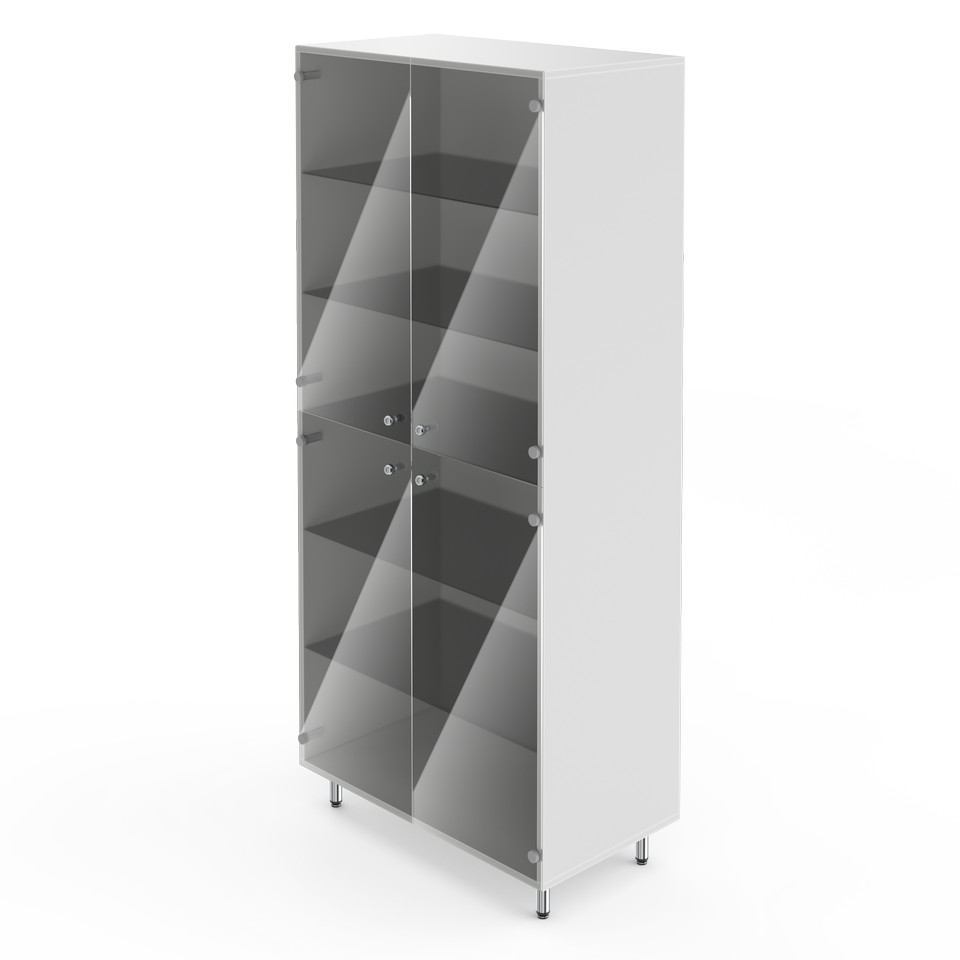 Двухсекционный шкаф для документов НВ-800 ШД (800×460×1820)
