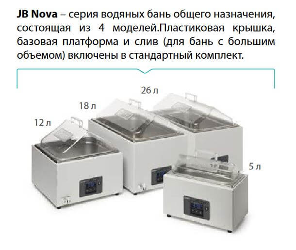 Баня-термостат водяная JB NOVA 18 (18 л, без перемешивания), BioSan