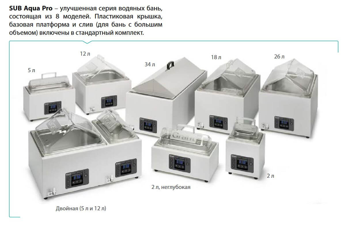 Баня-термостат водяная SUB Aqua Pro SAPD (две ёмкости: 5 и 12 литров), BioSan