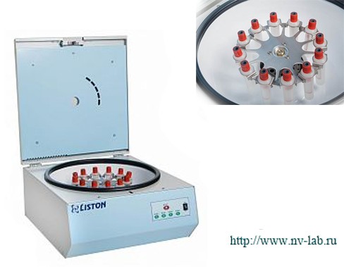 Центрифуга лабораторная Liston C2204 (ротор CRA1215, 3000 об/мин, 12х15 мл)