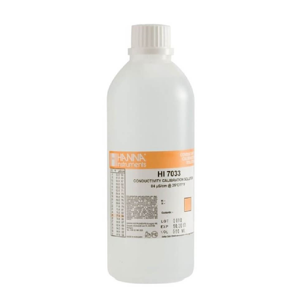 Раствор для калибровки HANNA HI 7033 L (84 мкСм/см, 500 мл)