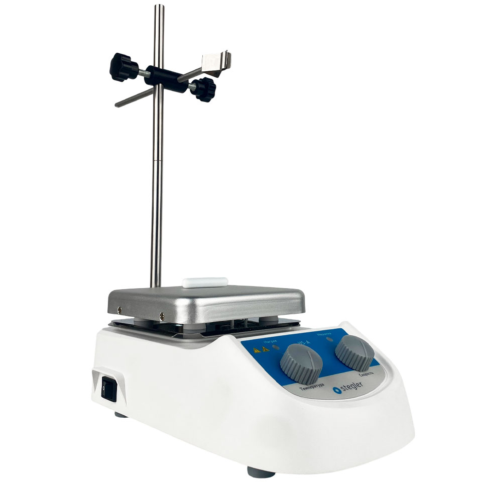 Мешалка магнитная Stegler HS-A (2 л, 0…2000 об/мин, 380 °C)