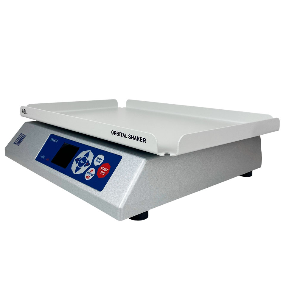 Медицинский орбитальный шейкер ELMI S-3M.A20 (цифровой, 235×355 мм, амплитуда 20 мм, до 300 об/мин)