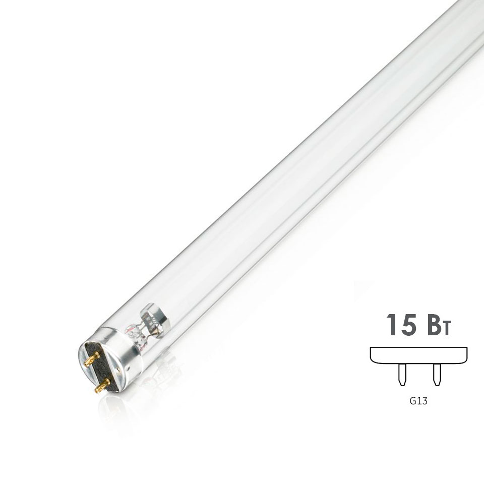 Лампа бактерицидная PHILIPS TUV 15W (цоколь G13)