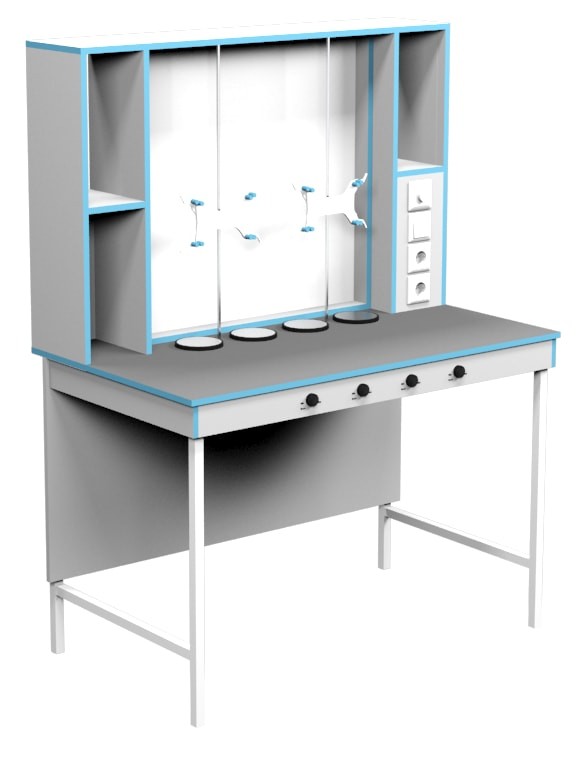 Лабораторный стол для титрования СТ НВК 1200 ПЛАСТ (1200×700×1650)