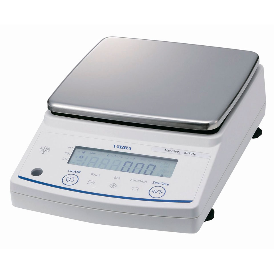 Весы лабораторные VIBRA AB-3202RСE (3200 г, 0,01 г, внутренняя калибровка)